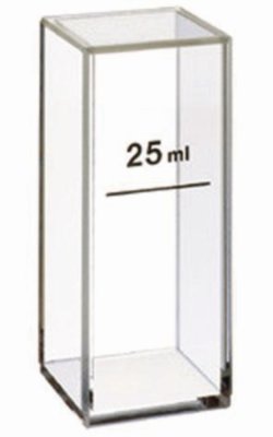 Cuvette for turbidity measurements, VIS-range | Path length mm : 25 x 25